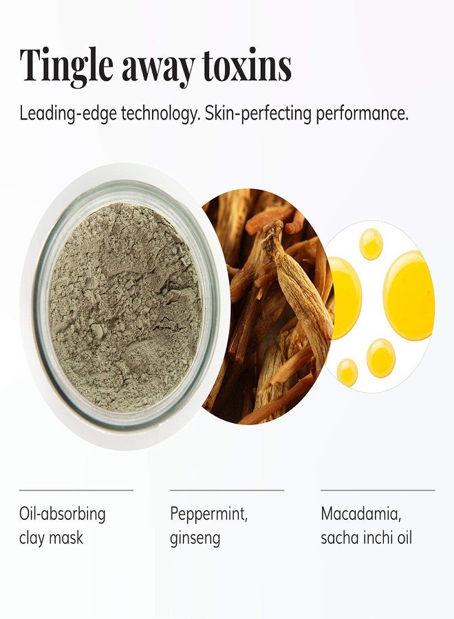 Le Mieux Icy Revitalizing Mask - Cooling, Soothing Clay Face Mask with French Green Clay & Amazon White Clay - Facial Mask for Oily & Blemish Prone Skin (2 oz / 60 ml) - Image 2